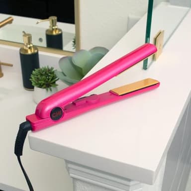 CHI Tourmaline Ceramic Series Flat Iron, Hair Straightener For Silky Smooth Hair, Ideal For Straightening Or Curling Hair, 1" Iron, Pure Pink - Image 4