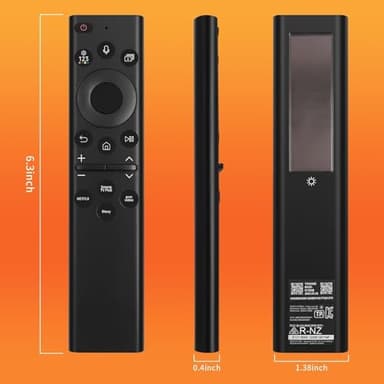 Solar Voice Remote Control for Samsung Frame Smart TVs Compatible for Samsung 2021-2025 Crystal QLED 4K 8K Smart TVs Series, 4 Shortcut Buttons, BN59-01385A Black - Image 7