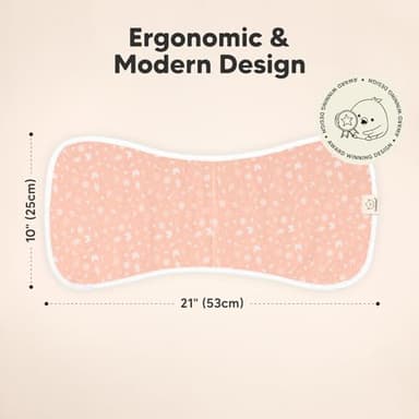 Organic Burp Cloths Baby Boy & Girl - 5-Pack Super Absorbent Cotton Burping Cloths for Babies, Soft & Plush Newborn Spit Up Rags, Infant Towels for Milk Spit Up, Unisex, Large 21" x 10" (Butterflies) - Image 2