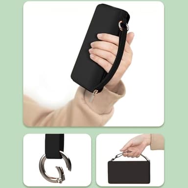 Windproof Mini Travel Folding Umbrella - UPF 50+ Sun & Rain Protection, Small Compact Lightweight Design Fits in Pocket or Bag, Eco-Friendly Fabric Wallet Umbrella for Commuter, Men Women Boys Girls - Image 7