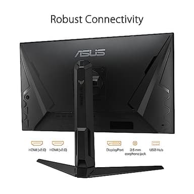 ASUS TUF Gaming 27” 1440P Gaming Monitor (VG27AQML1A) - QHD (2560 x 1440), 260Hz, 1ms, Fast IPS, Extreme Low Motion Blur Sync, G-SYNC compatible, FreeSync Premium, Variable Overdrive, DisplayHDR 40 - Image 5