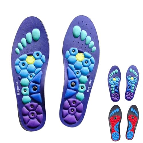 Acupressure Insoles, Magnetic Insoles for Men Women, Magnetic Insoles for Enhancing Comfort and Support, Foot Insoles with Acupressure (Blue, S:5-8) - Image 1