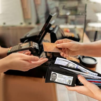 Sigtrenx Leather Wallets for Men, Genuine Leather Mens Wallet Bifold Rfid Blocking with 2 ID Windows (Black) - Image 5