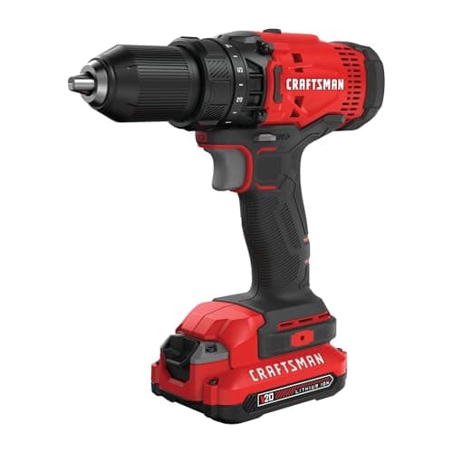 CRAFTSMAN V20 Cordless Drill/Driver Kit, 1/2 inch, Battery and Charger Included (CMCD700C1) - Image 1