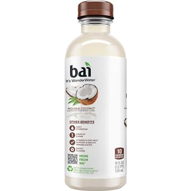 Bai Antioxidant Infused Water Beverage, Molokai Coconut, with Vitamin C and No Artificial Sweeteners, 18 Fluid Ounce Bottle, 12 Pack - Image 12