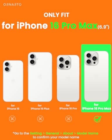 ORNARTO Air Case for iPhone 16 Pro Max Clear, Compatible with MagSafe, Military-Grade Drop Protection Cover with Built-in Air-Pink - Image 2