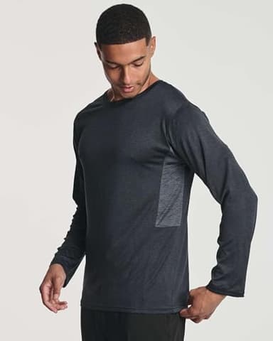 Real Essentials 4 Pack Mens Long Sleeve Shirts T-Shirt Fishing Athletic Workout Hiking UV UPF SPF Sun Protection Work Quick Dry Dri Fit Gym Tee Shirt Active Running Sport Tops Camisas Construction - Image 4