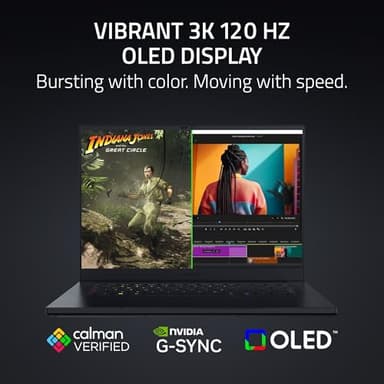 Razer Blade 14 (2025) Gaming Laptop: NVIDIA GeForce RTX 5060 - AMD Ryzen AI 9 365 CPU - 3K 120Hz OLED Display - 16GB LPDDR5X RAM - 1TB SSD - Thin & Lightweight - Chroma RGB - Windows - Black - Image 5