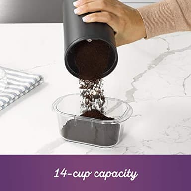 Mr. Coffee Simple Grind 14 Cup Coffee Grinder Black - Image 4