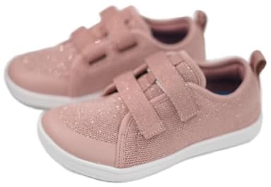 WHITIN Toddler/Boys/Girls Wide Barefoot Shoes Kid Minimalist Sneakers Size 7 Hook and Loops Zero Drop Running Walking Athletic Children Soft Training Tennis Gym Rose 24 - Image 2