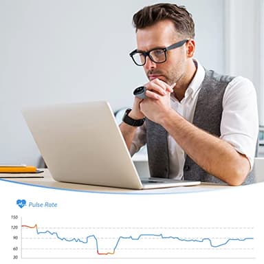 Wellue O2ring Pulse Oximeter - Rechargeable Bluetooth Oxygen Saturation Monitor with Reminder| Wearable O2 Meter Continuous Tracking of Oxygen Level and Pulse Rate with Free APP & PC Software - Image 3