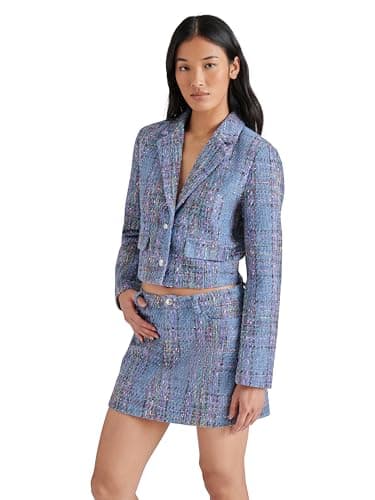 Steve Madden Apparel Women's Seraphine Blazer, Blue Multi - Image 3