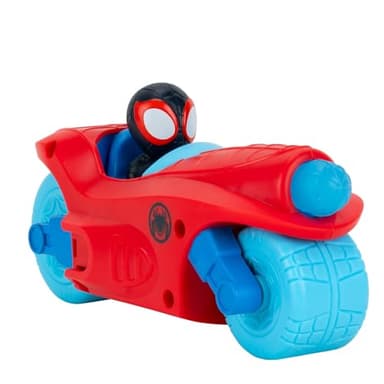 Jazwares Marvel Spidey and His Amazing Friends Spidey Team Split Racer - 8.5-Inch Three-in-One Vehicle with Web Darts, Sound Effects, and Phrases - Image 6