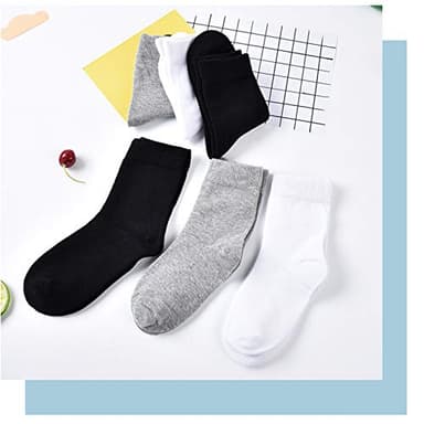 JAMEGIO 10 Pairs Boys Athletic Socks Toddler Boys Girls Breathable Soft Cotton Socks(2-4T) - Image 3