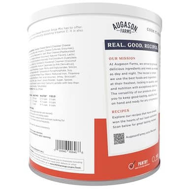 Augason Farms Cheesy Broccoli Soup Mix Can, Emergency Food Supply, Everyday Meals, 38 Servings - Image 2