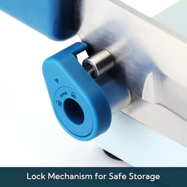 KITCHENDAO Multipurpose Cheese Slicer Cutter with Board for Arthritic and Weak Hands, Adjustable Thickness Dial for Block Cheese, Effortless Slicing, Guillotine Sausage Ham Biltong Jerky Slicer - Image 6