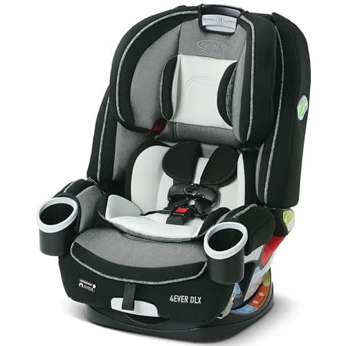 Graco 4Ever DLX 4-in-1 Car Seat, Grey, Infant to Toddler Car Seat, with 10 Years of Use, Rear-facing, Forward-facing and Booster Modes, Safe, Comfortable and Convenient - Image 1