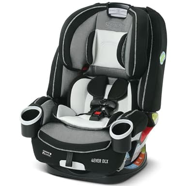 Graco 4Ever DLX 4-in-1 Car Seat, Grey, Infant to Toddler Car Seat, with 10 Years of Use, Rear-facing, Forward-facing and Booster Modes, Safe, Comfortable and Convenient - Image 1