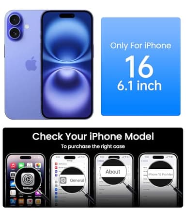 Mkeke for iPhone 16 Case Clear, [Not Yellowing] [16FT Military-Grade Drop Protection], Slim Clear iPhone 16 Case for Apple iPhone 16 with Shockproof Bumper 2024 - Image 8