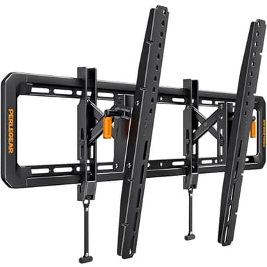 Perlegear Advanced Tilt TV Wall Mount, Pre-Assembled Tv Mount for Most 42-90 inch TVs up to 150 lbs, 6-inch Arm Extension, 15° Full Tilt, Fits 24″/16″ Wood Studs, Max VESA 600x400mm - Image 1