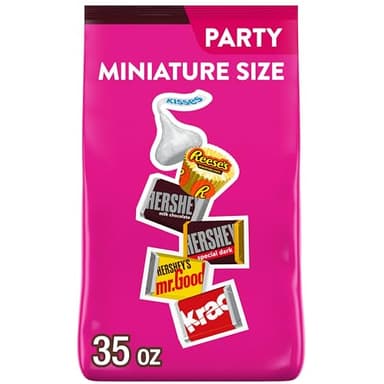HERSHEY'S and REESE'S Assorted Chocolate Flavored Candy Party Pack, 35 oz - Image 1