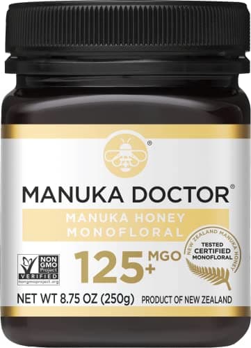 Manuka Doctor - MGO 125+ Manuka Honey Monofloral, 100% Pure New Zealand Honey. Certified. Guaranteed. Raw. Non-GMO (8.75 oz) - Image 1
