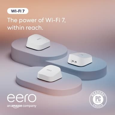 Amazon eero 7 dual-band mesh Wi-Fi 7 router (newest model) - Supports internet plans up to 2.5 Gbps, Coverage up to 6,000 sq. ft., 3-pack - Image 6
