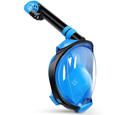 Greatever G2 Full Face Snorkel Mask with Latest Dry Top System,Foldable 180 Degree Panoramic View Snorkeling Mask with Camera Mount,Safe Breathing,Anti-Leak&Anti-Fog - Image 1