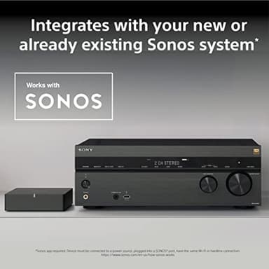 Sony STR-AN1000 7.2 CH Surround Sound Home Theater 8K A/V Receiver: Dolby Atmos, DTS:X, Digital Cinema Auto Calibration IX, Bluetooth, WiFi, Google Chromecast, Spotify connect, Apple AirPlay, HDMI 2.1 - Image 7