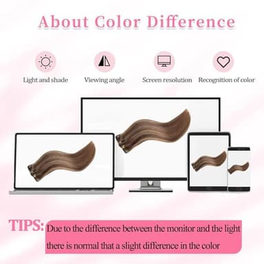 Clip in Hair Extensions Real Human Hair Clip ins 100% Human Hair Extension for Women 8pcs Per Set with 18 Clips Double Weft (22 Inch 90g #4/27 Chocolate Brown to Honey Blonde) - Image 7