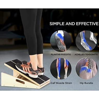 MUCITAGF Professional Slant Board, Adjustable Incline Board and Calf Stretcher, Slant Board for Calf Stretching, Calf Stretch Board - Image 4