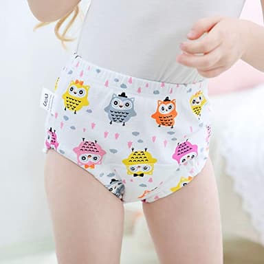U0U Toddler Potty Training Pants 4 Pack,Cotton Training Underwear Size 2T,3T,4T,Waterproof Underwear for Kids Pink 3T - Image 4