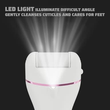 Electric Callus Remover for Feet Portable Professional Pedi Feet Care for Dead Skin Callous Remover Tool Waterproof Pedicure Foot File Kit 16 in 1 5688Black - Image 6