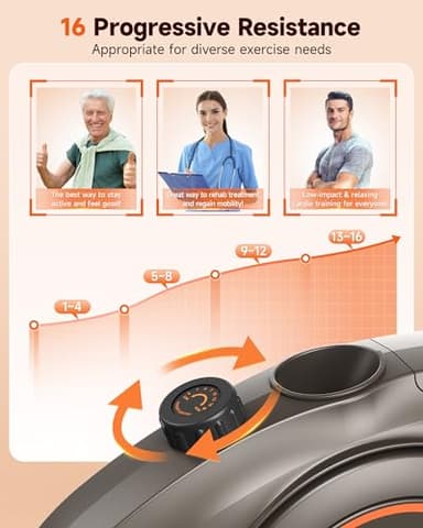 Niceday Recumbent Exercise Bike, Recumbent Bike for Home, Recumbent Stationary Bike 400LBS Weight Capacity, Magnetic Recumbent Bike with Smart APP, LCD Monitor, Heart Rate Handle - Image 3