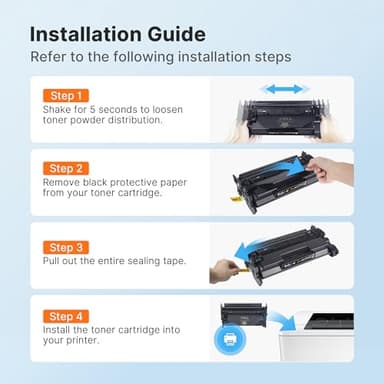 E-Z Ink 58A CF258A Toner Cartridge (with chip) Compatible Replacement for HP 58A CF258A 58X CF258X to Use with Laserjet MFP M428fdw M428dw M428fdn Pro M404n M404dn M404dw M404 M428 (2 Black) - Image 6