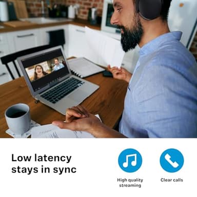 Sennheiser ACCENTUM Wireless Bluetooth Headphones - 50-Hour Battery Life, Audio, Hybrid Noise Cancelling (ANC), All-Day Comfort and Clear Voice Pick-up for Calls, Black/Copper - Image 6