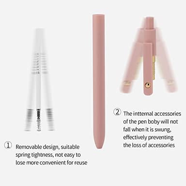 Ddaowanx Gel Pens,0.5mm Quick Dry Black Ink Pens Fine Point Smooth Writing Pens, Cute Office School Supplies Gifts for Women (24 Pcs Morandi-Black Ink) - Image 3