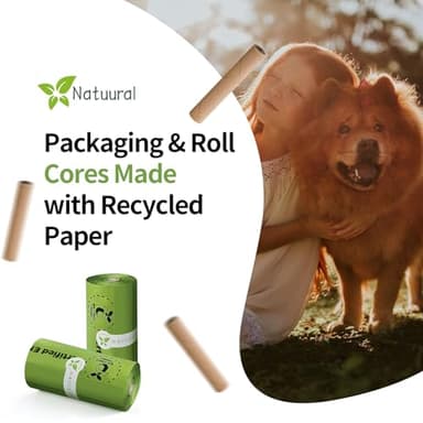 Certified Compostable Dog Poop Bags-270Bags 18Rolls, Poop Bags for Dogs Made of Cornstarch - ASTM D6400 By USA, Unscented, Suitable for Large |Small Dogs (Green) - Image 6