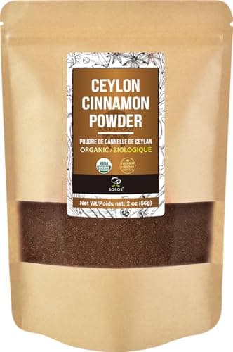 Soeos Organic Ceylon Cinnamon Powder 2 Ounce, Pure Ground Cinnamon from Sri Lanka, Perfect for Baking, Cooking and Beverages - Image 1