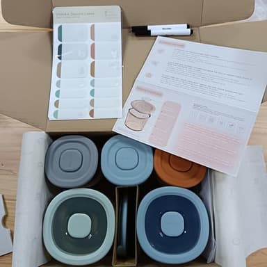 Moonkie Silicone Baby Food Containers | 8oz/4 oz Baby Food Storage Jars with Airtight Lids and A Snack Cup Lid | Freezer,Microwave and Dishwasher Safe, Reusable Baby Food Jars for Infant & Toddler - Image 10