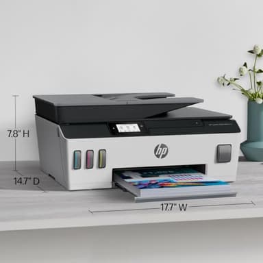 HP Smart -Tank Plus 651 Wireless All-in-One Ink -Tank Printer, up to 2 Years of Ink in Bottles, Auto Document Feeder, Mobile Print, Scan, Copy,, Fax, Works with Alexa (7XV38A) - Image 5