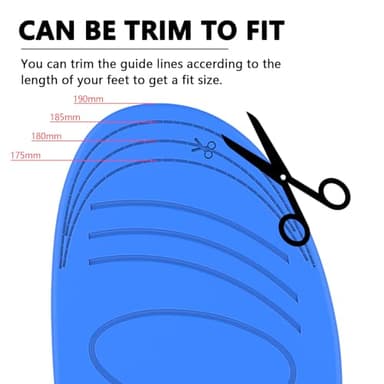 Edvbela Insoles for Airtag Hidden Holder, Tracker Devise Case for Kids, Adults and Elderly, Comfortable Inserts for Shoes, Blue (175-190mm) - Image 5