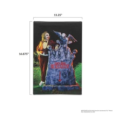 Beetlejuice Cemetery Gallery Wrapped Canvas Wall Decor - Fun Beetlejuice Wall Art for Halloween or Movie Room Decor - Image 6
