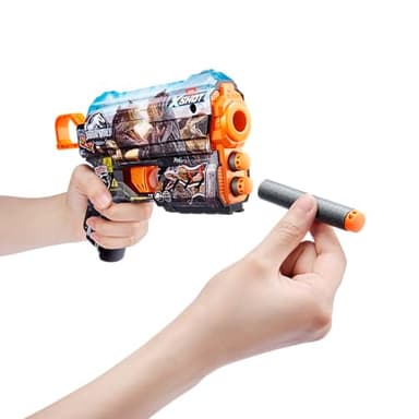 XSHOT Skins Flux Blaster - Jurassic World Skins (2PK) by ZURU Jurrasic World Skin Design with 16 Darts, Easy Reload, Air Pocket Dart Technology, Toy Foam Blaster for Kids, Teens and Adults - Image 5