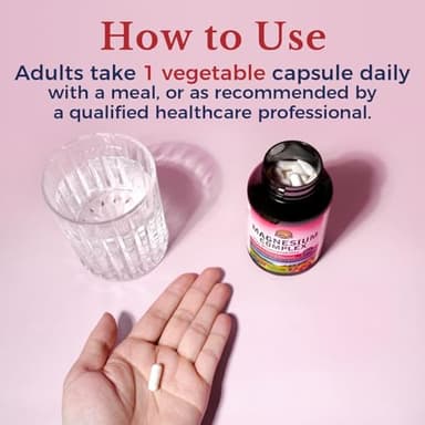 Vitalitown Magnesium Complex Supplement 500mg - NSF Certified Magnesium Glycinate, Malate, Taurate & Citrate - Chelated High Absorption & Gentle on Stomach - Vegan Non-GMO 120 Capsules - Image 7