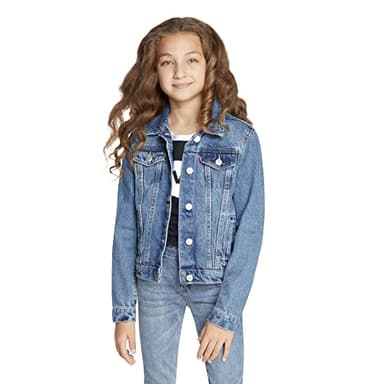 Levi's Girl's Denim Trucker Jacket, Bristol, 6 - Image 3