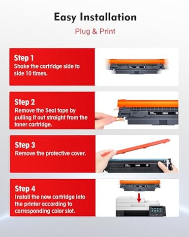 069H Toner Cartridges Set Mf753cdw - High Yield Replacement for Canon 069 Toner Cartridge Set, Works for Canon Color ImageCLASS Mf753cdw MF751Cdw MF752Cdw LBP674Cdw MF752Cdw MF756Cx LBP673Cdw (4 Pack) - Image 5