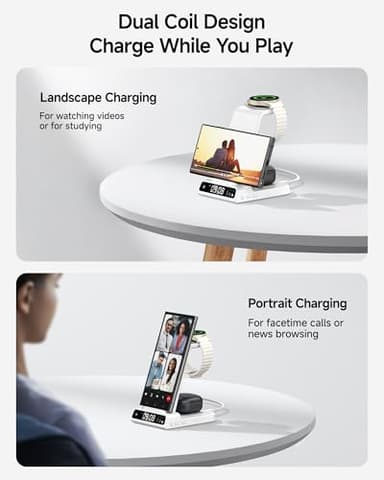 Wireless Charger for Samsung, 3 in 1 Wireless Charging Station for Samsung Galaxy S25 Ultra/S24 Ultra/S23/S22/Note 20/Z Flip 6/Fold 6, Charger for Samsung Galaxy Watch Ultra/8/7/6, Galaxy Buds 3/3 Pro - Image 4