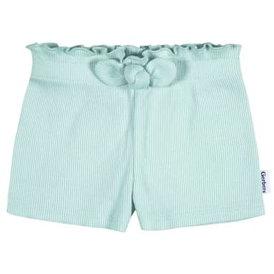 Gerber Baby Girls' Toddler 3-Pack Pull-On Knit Shorts, Blue - Image 2