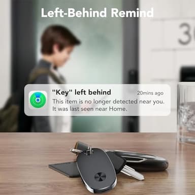 Air Tags-4 Pack, Bluetooth Tracker Works with Apple Find My APP (iOS Only), Keys Finder and Item Locator for Luggage, Backpack, Suitcases, Replaceable Battery, IP67 Waterproof Tracking Tag - Image 3